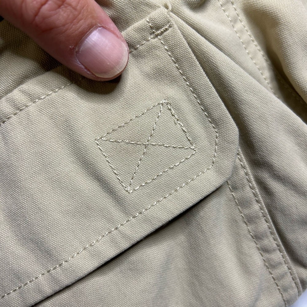 Duluth Trading Co Men's M Dry On the Fly Khaki Short 9” Inseam Elastic Waist - Picture 3 of 5